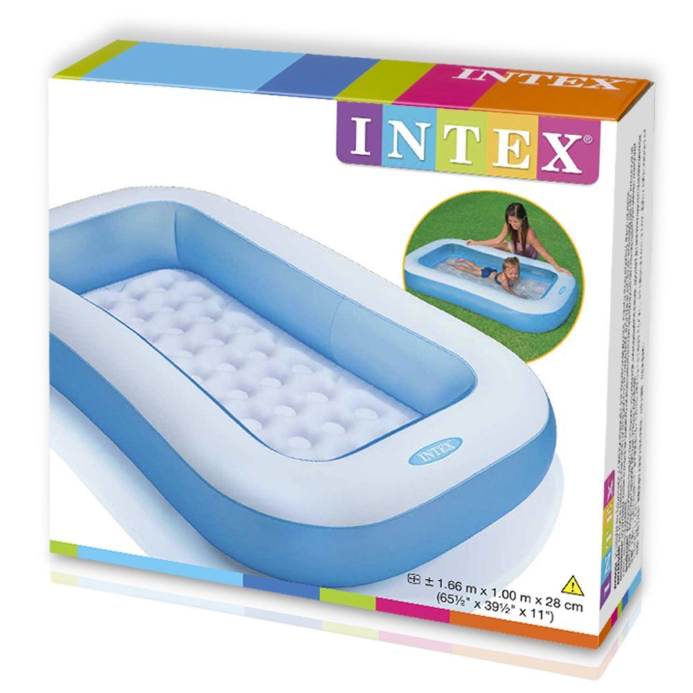 Intex Rectangular Luxury Baby Pool (65.5" L x 39.5" W x 11" H)