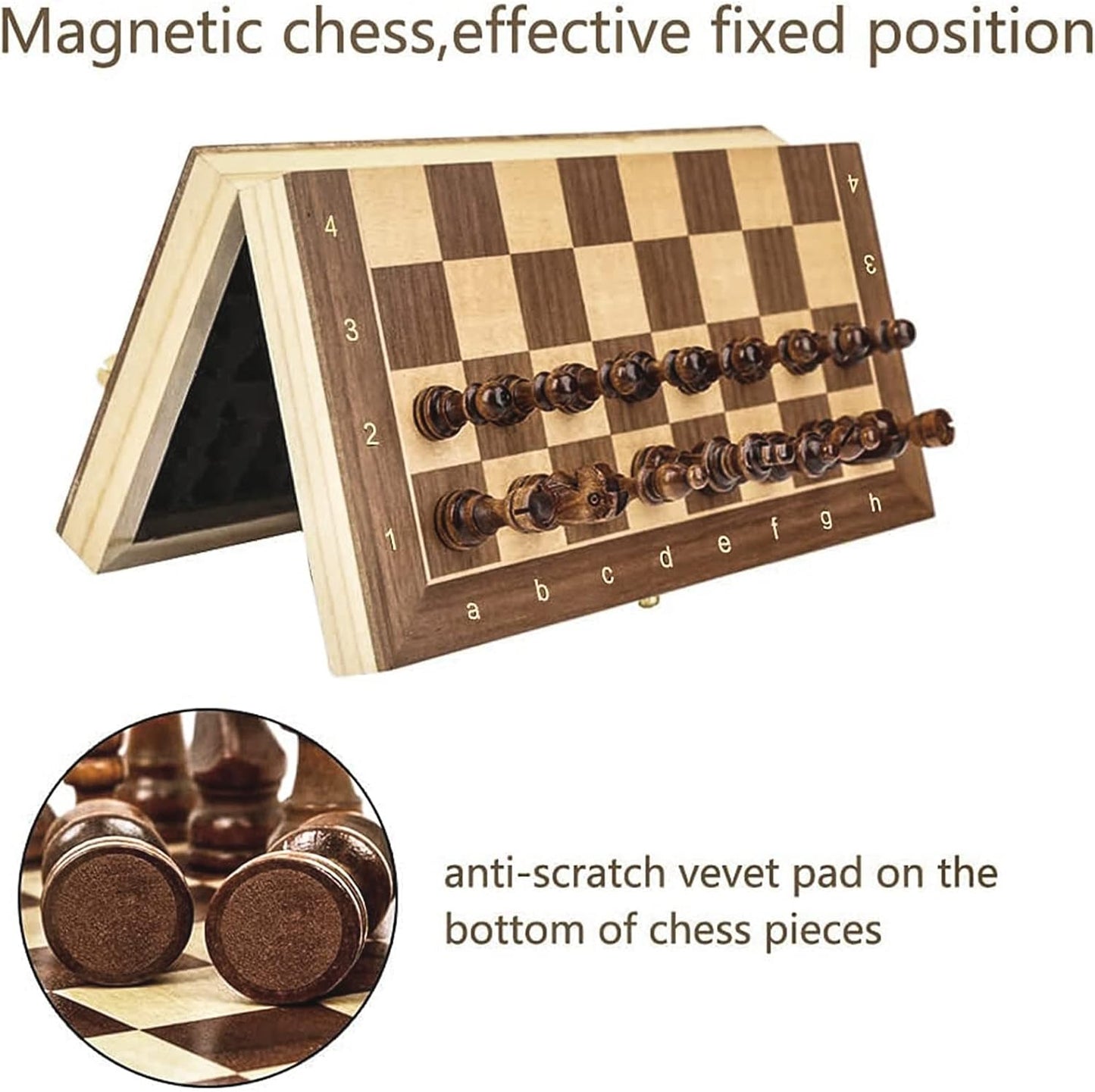 2in1 Chess & Checkers Foldable Play Game Set